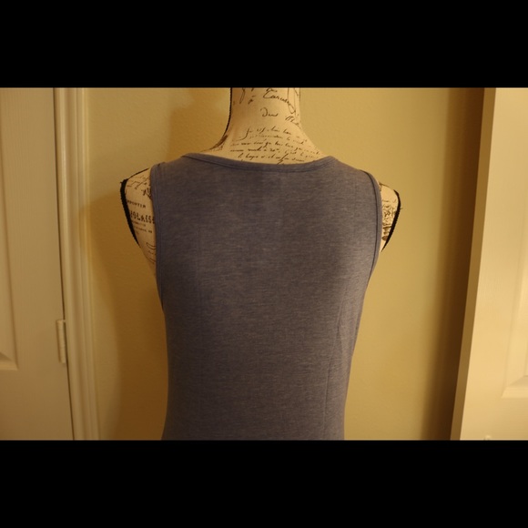 New with tags H&M blue knit jersey scoop tank top - Picture 8 of 8